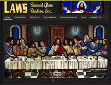 Tablet Screenshot of lawsstainedglass.com